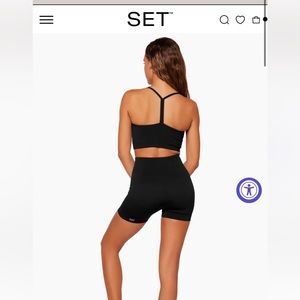 Brand newSET Active Sculptflex bike shorts.Black with limited edition green logo